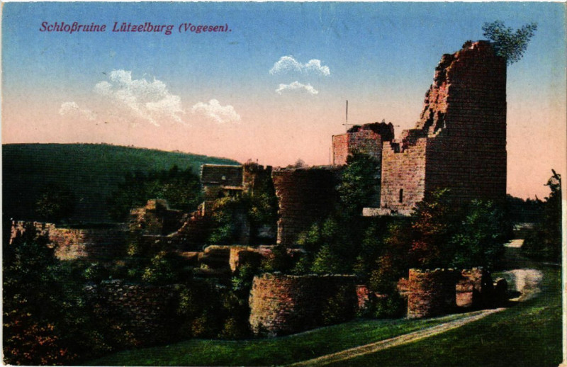 Carte postale ancienne Schlossruine Lutzelburg