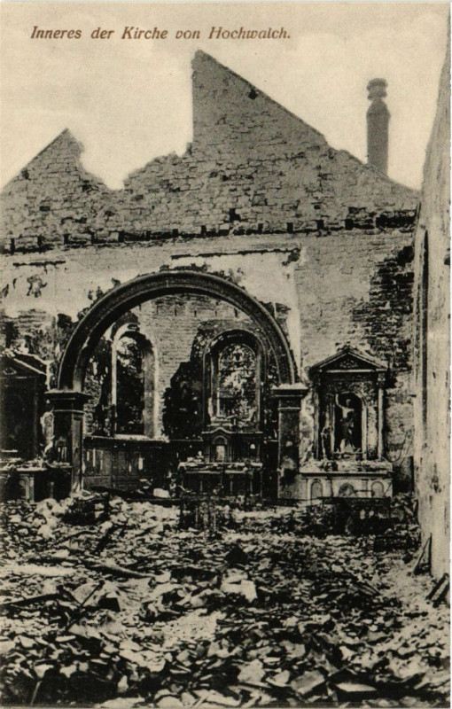 Carte postale ancienne Inneres der Kirche von Hochwalsch