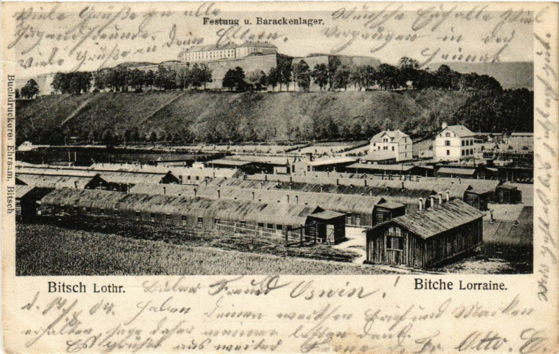 Carte postale ancienne Bitsch Lothringen