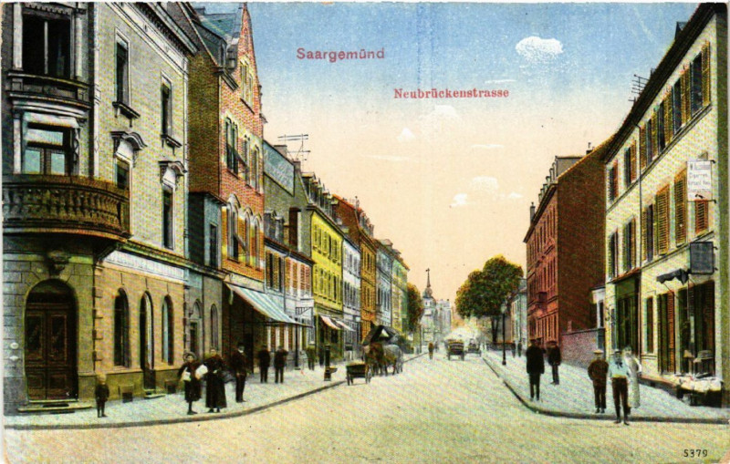 Carte postale ancienne Saargemund - Neubruckenstrasse