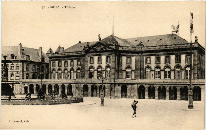 Carte postale ancienne Metz - Theatre à Metz