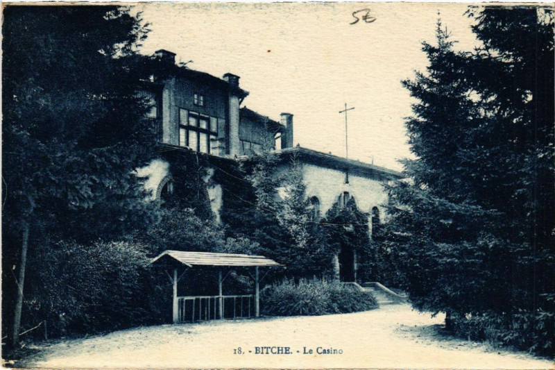 Carte postale ancienne Bitche - Le Casino à Bitche