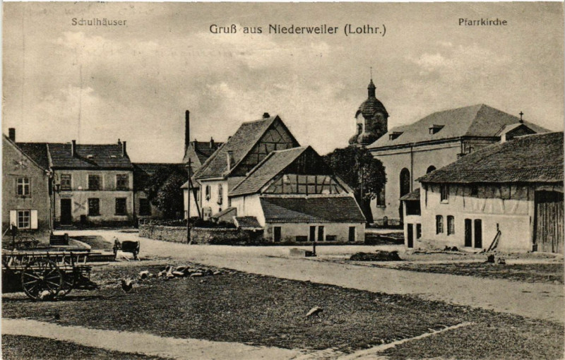 Carte postale ancienne Gruss aus Niederweiler
