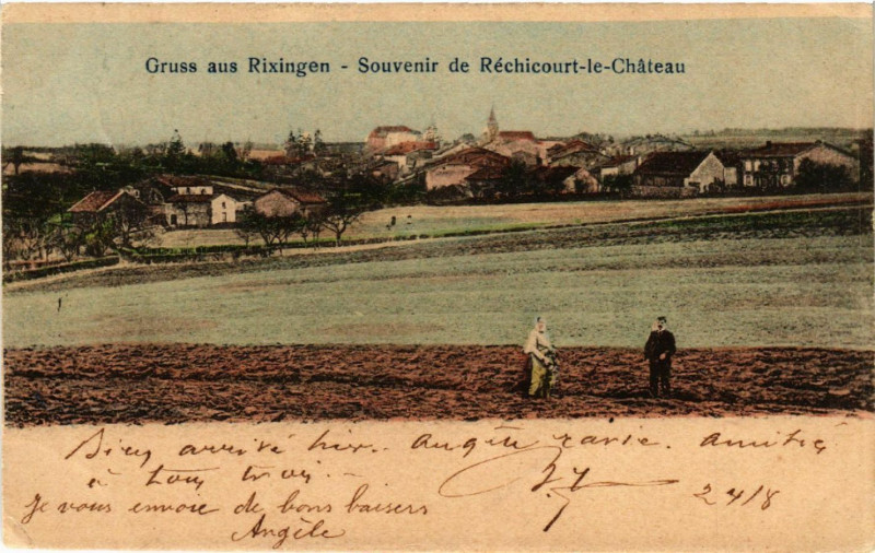 Carte postale ancienne Gruss aus Rixingen