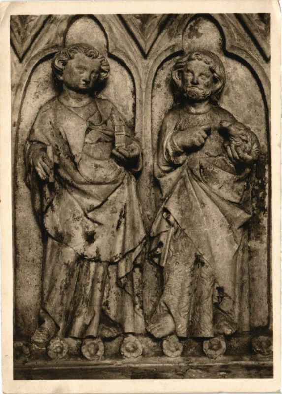 Carte postale ancienne Johannes de Taufer und Johannes der Evangelist