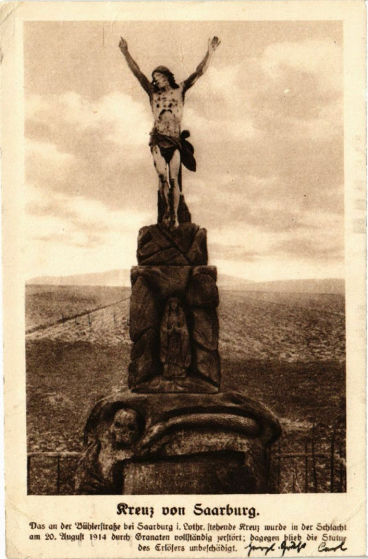 Carte postale ancienne Kreuz von Saarburg