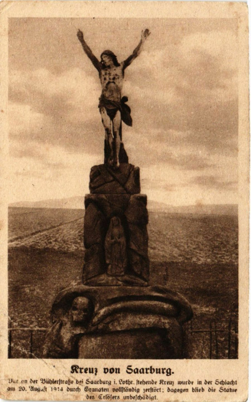 Carte postale ancienne Kreuz von Saarburg