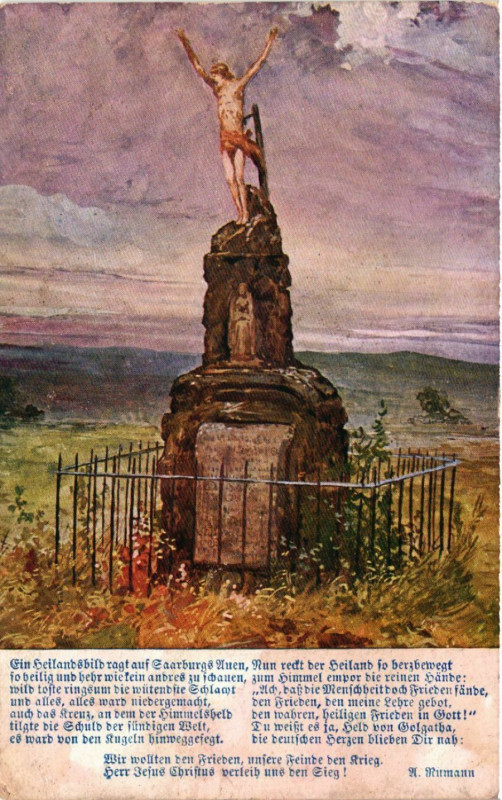 Carte postale ancienne Das Kreuz von Saarburg