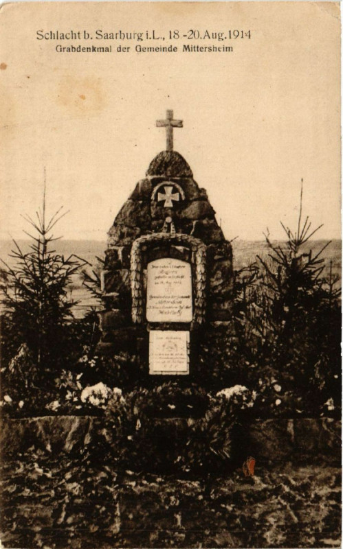 Carte postale ancienne Schlacht bei Saarburg
