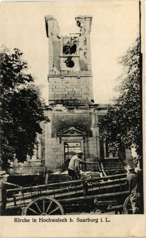 Carte postale ancienne Kirche in Hochwalsch bei Saarburg
