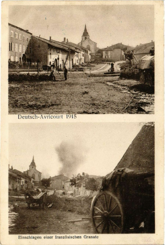Carte postale ancienne Deutsch Avricourt 1915 à Avricourt