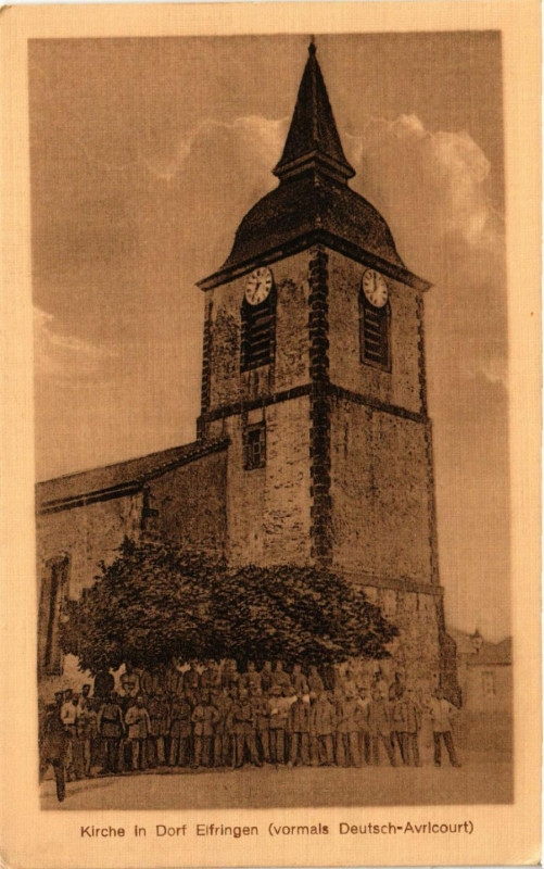 Carte postale ancienne Kirche in Dorf Elfringen
