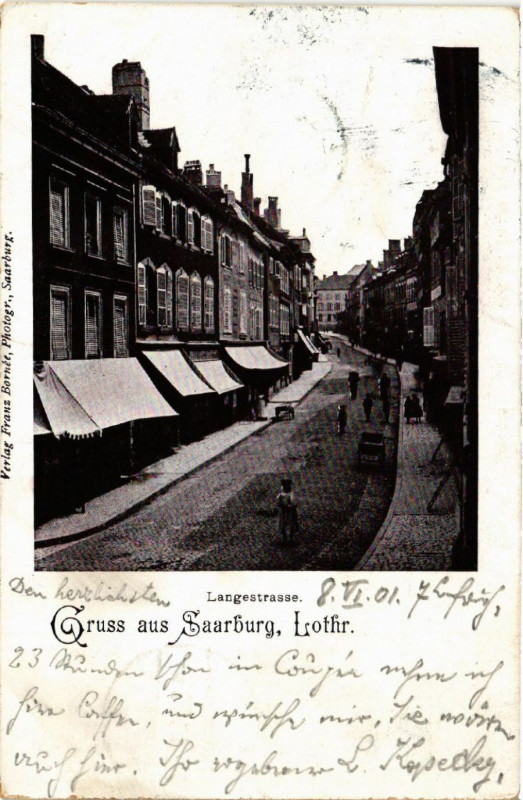 Carte postale ancienne Grus aus Saarburg