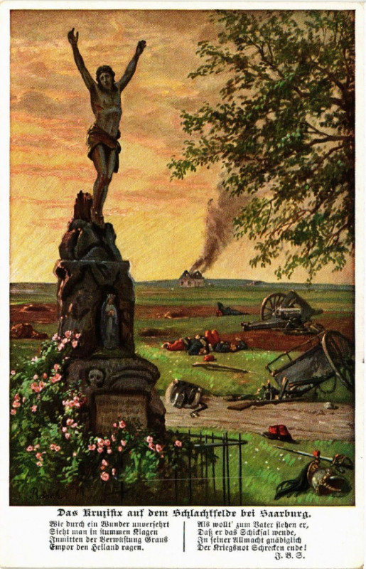 Carte postale ancienne Das Feldfreg bei Saarburg