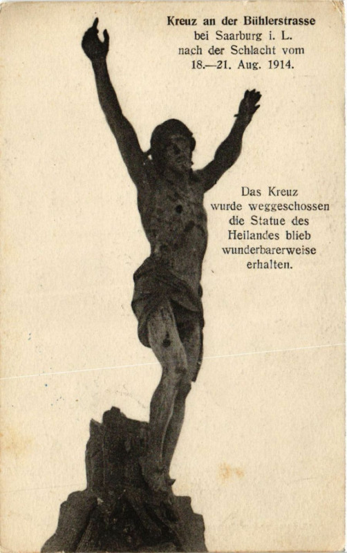 Carte postale ancienne Kreuz an der Buhlerstrasse