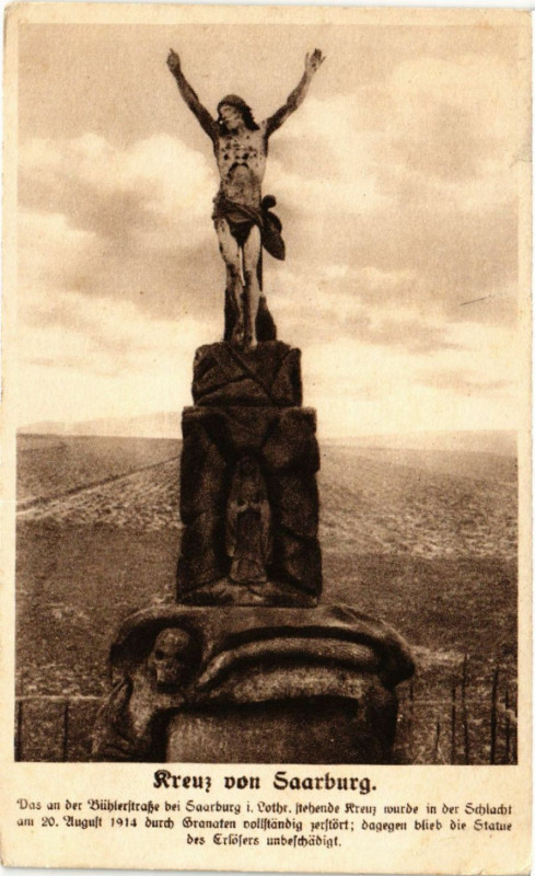 Carte postale ancienne Kreuz von Saarburg
