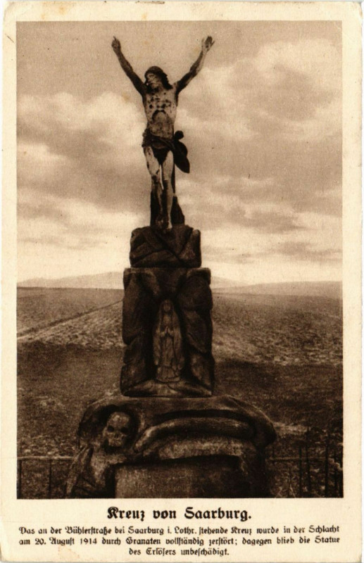 Carte postale ancienne Kreuz von Saarburg
