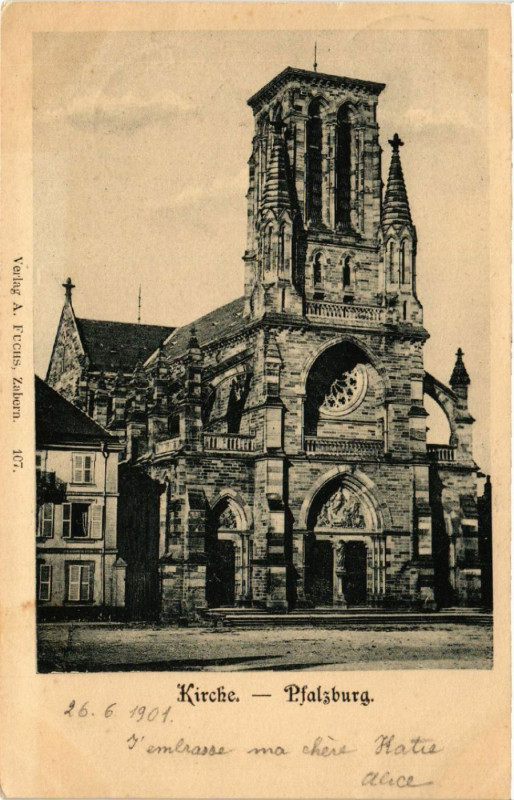 Carte postale ancienne Kirche - Pfalzburg