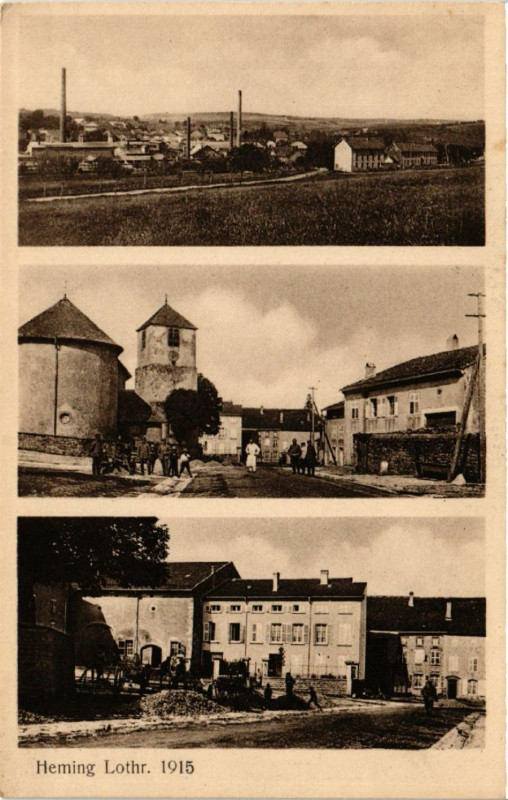 Carte postale ancienne Heming Lothringen à Héming