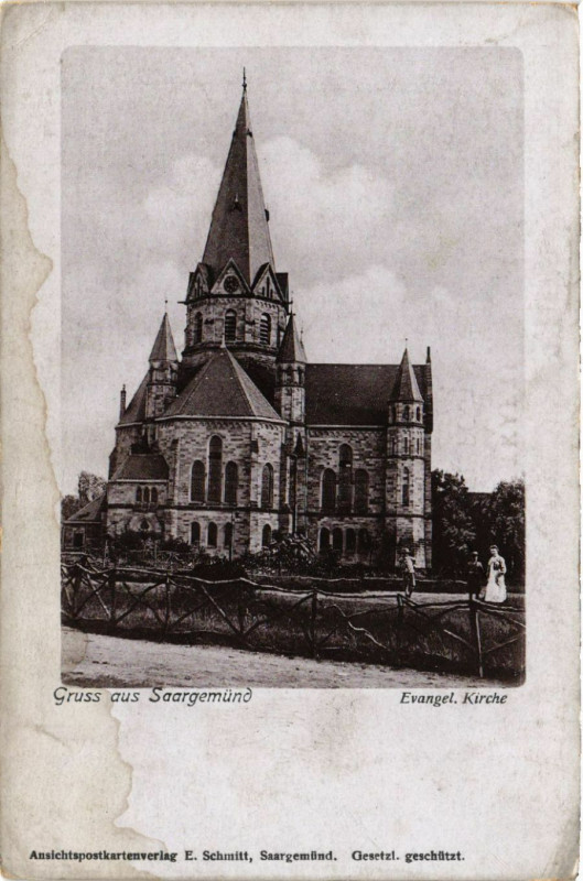 Carte postale ancienne Gruss aus Saargemund
