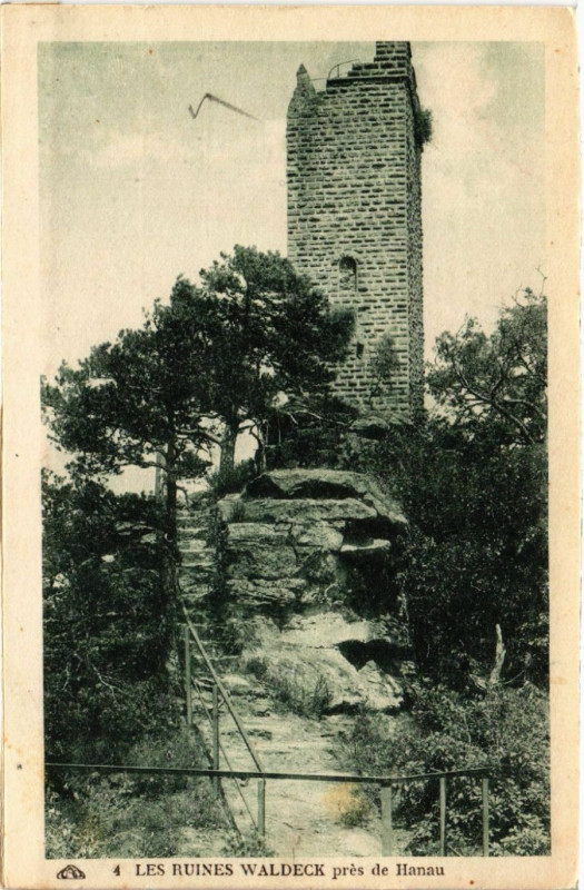 Carte postale ancienne Les ruines Waldbeck pres de Hanau