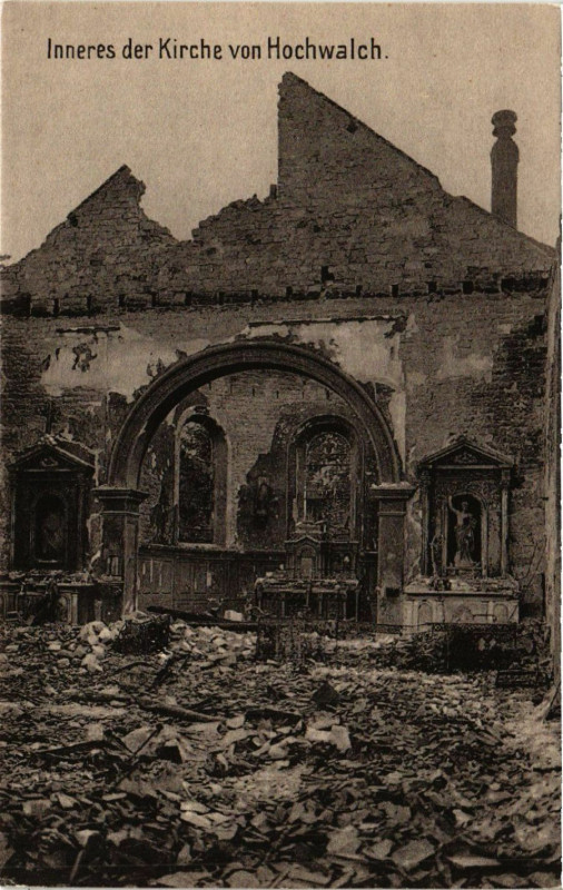Carte postale ancienne Inneres der Kirche von Hochwalch