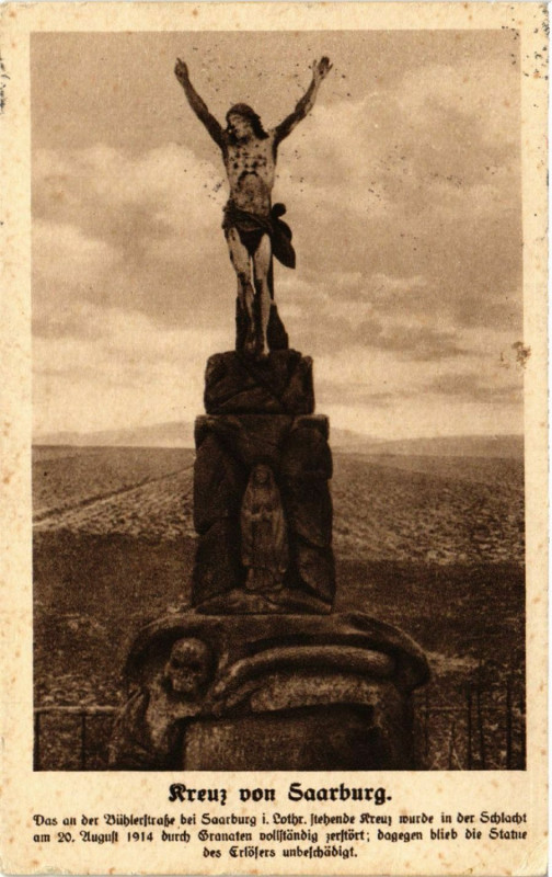 Carte postale ancienne Kreuz von Saarburg
