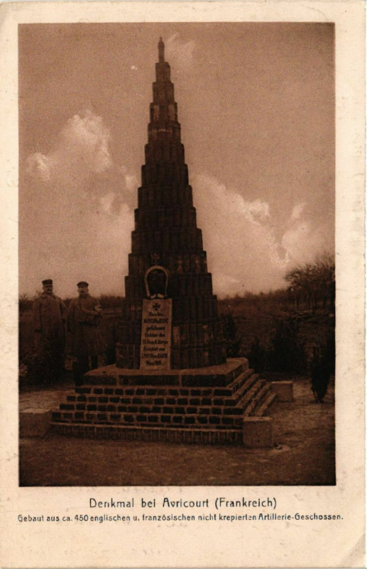 Carte postale ancienne Denkmal bei Avricourt à Avricourt