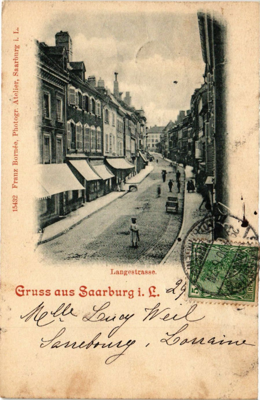 Carte postale ancienne Gruss aus Saarburg
