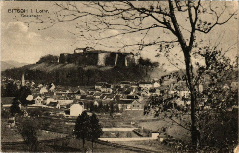 Carte postale ancienne Bitche - Totalansicht à Bitche