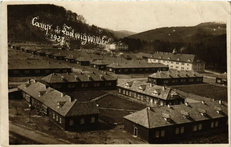 Carte postale ancienne Camp de Ludwigvuinskel 1927