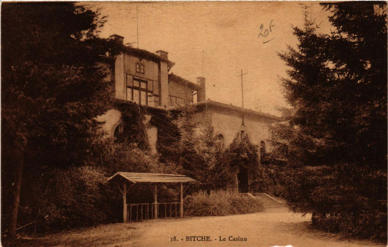 Carte postale ancienne Bitche - Le Casino à Bitche
