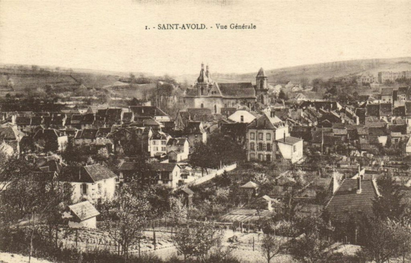 Carte postale ancienne Saint-Avold - Vue générale à Saint-Avold