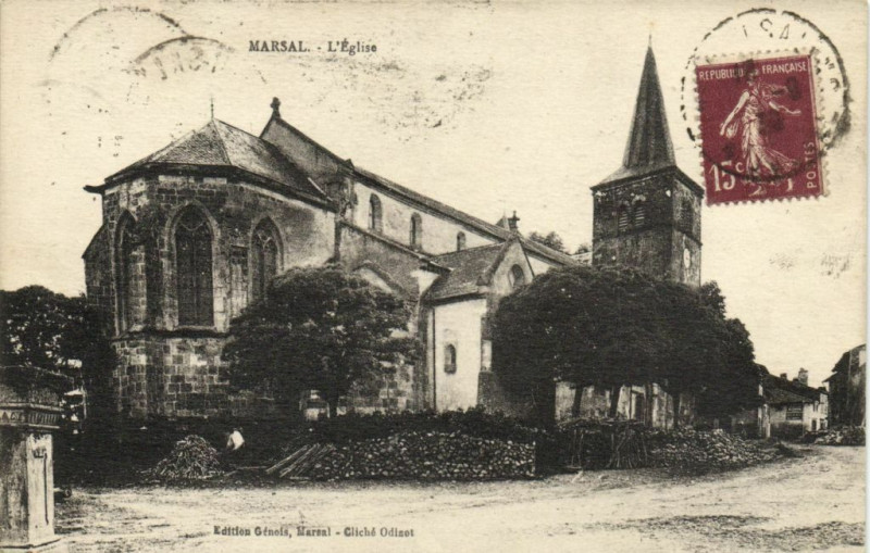 Carte postale ancienne Marsal - L'Eglise à Marsal
