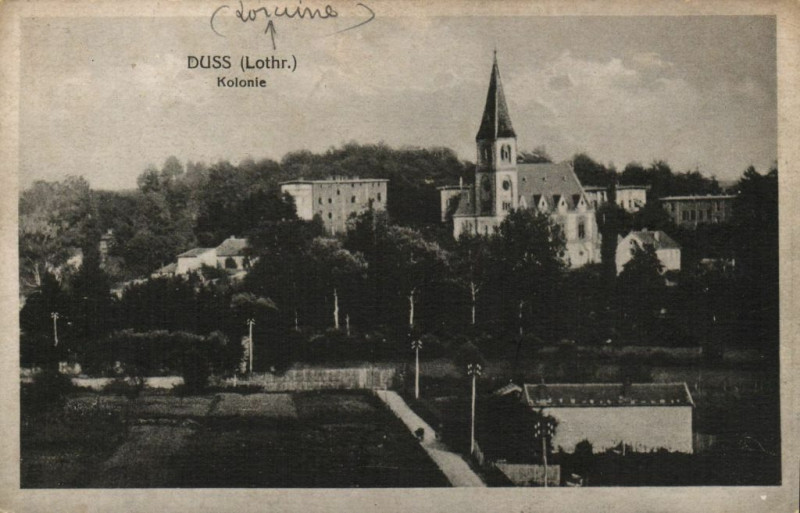 Carte postale ancienne Duss (Lothr.) Kolonie