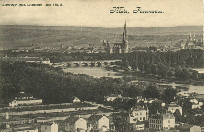 Carte postale ancienne Metz Panorama. à Metz