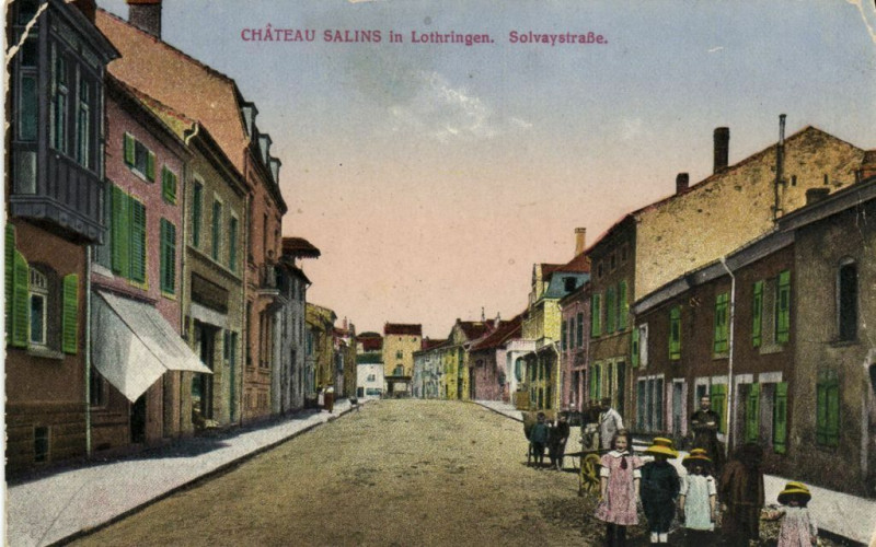 Carte postale ancienne Chateau Salins in Lothringen - Solvaystrabe