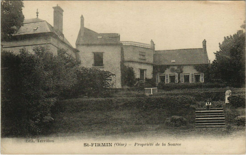 Carte postale ancienne Saint-Firmin - Propriete de La Source