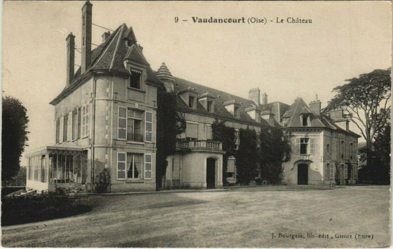 Carte postale ancienne Vaudancourt Le Chateau à Vaudancourt