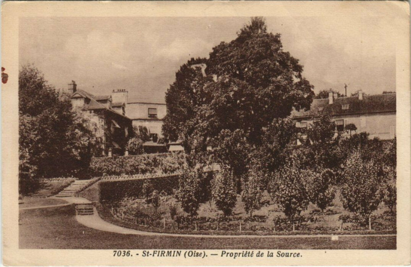 Carte postale ancienne Saint-Firmin-Propieti de la Source