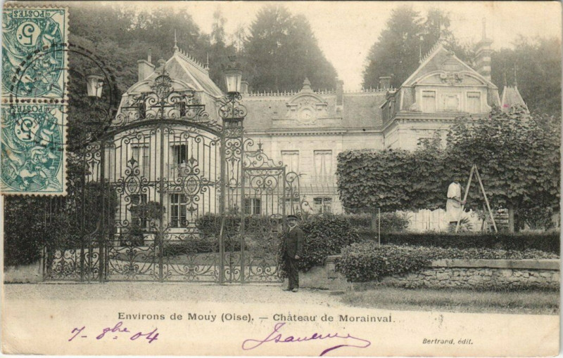 Carte postale ancienne Env. de Mouy Chateau de Morainval à Mouy