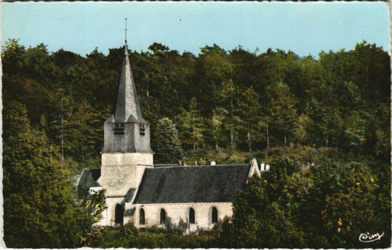 Carte postale ancienne Noailles - L'Eglise à Noailles