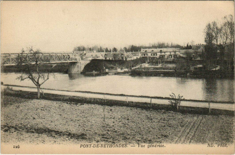 Carte postale ancienne Pont - de - Rethondes - Vue générale à Rethondes