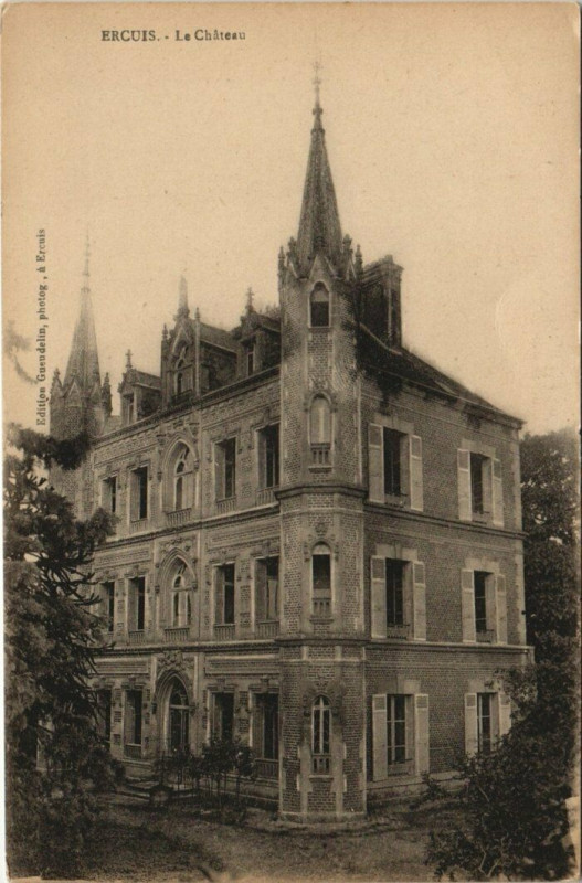 Carte postale ancienne Ercuis - Le Chateau à Ercuis