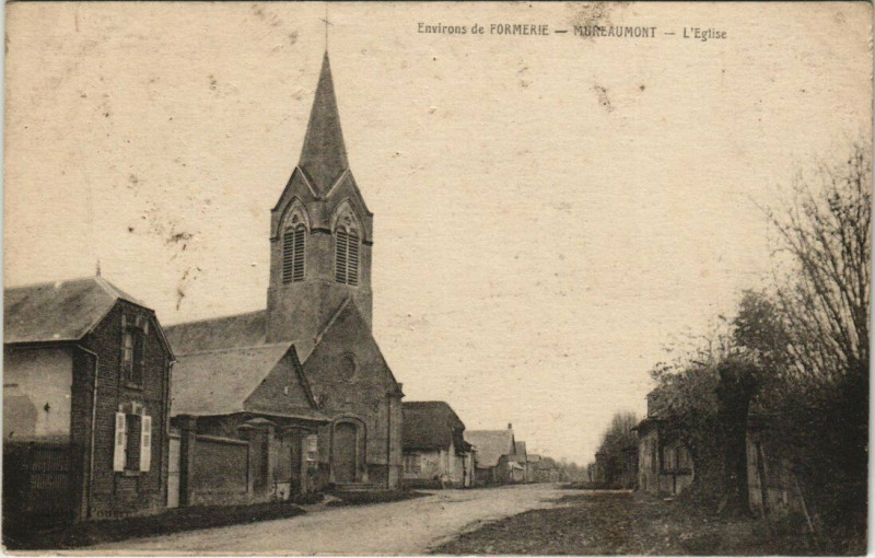 Carte postale ancienne Env. de Formeire - Mureaumont - L'Eglise à Mureaumont