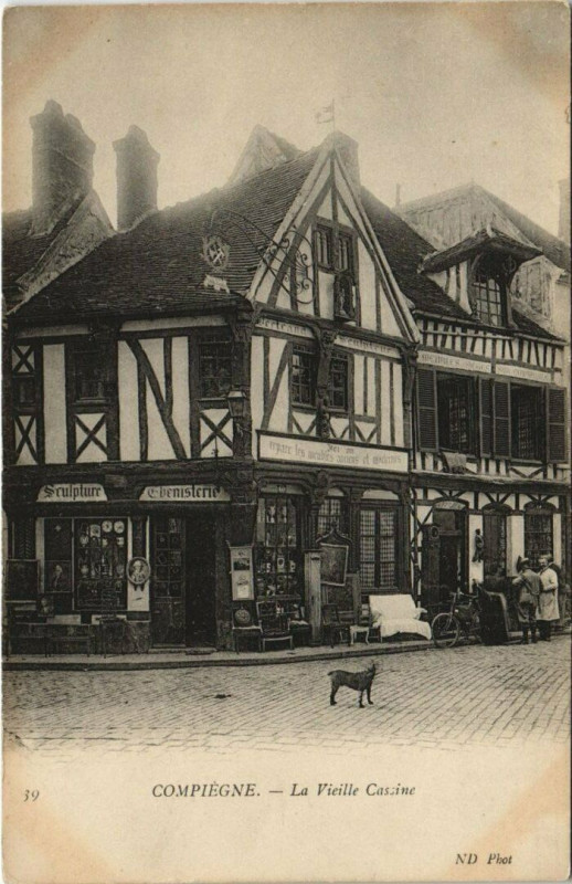 Carte postale ancienne Compiegne - La Vieille Cassine à Compiègne