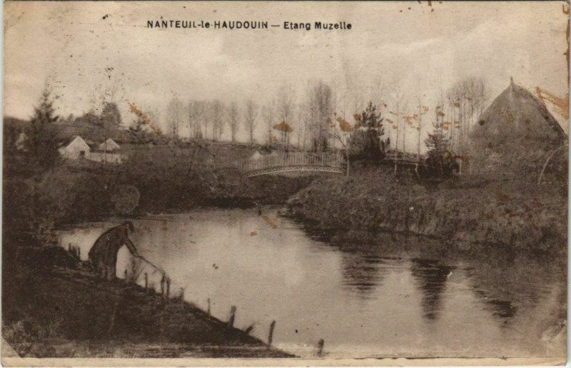 Carte postale ancienne Nanteuil-le-Haudouin-Etang Muzelle à Nanteuil-le-Haudouin