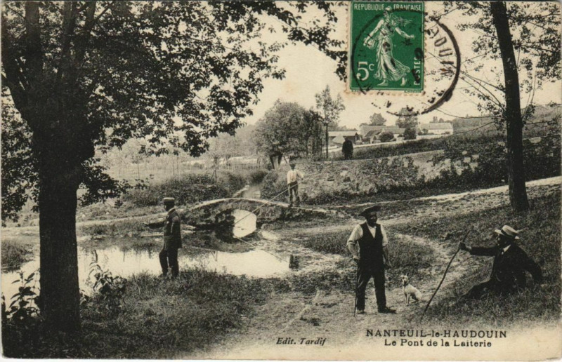 Carte postale ancienne Nanteuil-le-Haudouin Le Pont de la Laiterie à Nanteuil-le-Haudouin