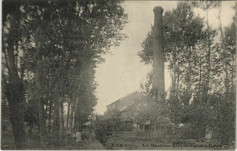 Carte postale ancienne Ver La Machine Elevatoive des Eaux