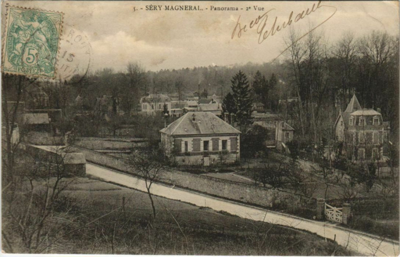 Carte postale ancienne Sery Magneral - Panorama Vue